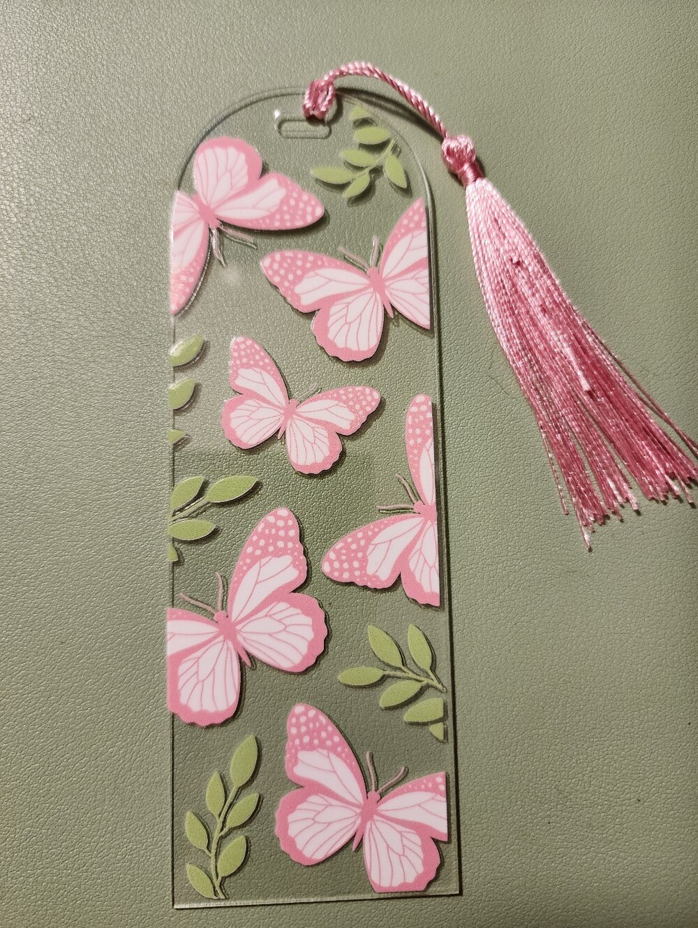 Pink Butterfly Tassel Bookmark - Women Accessories